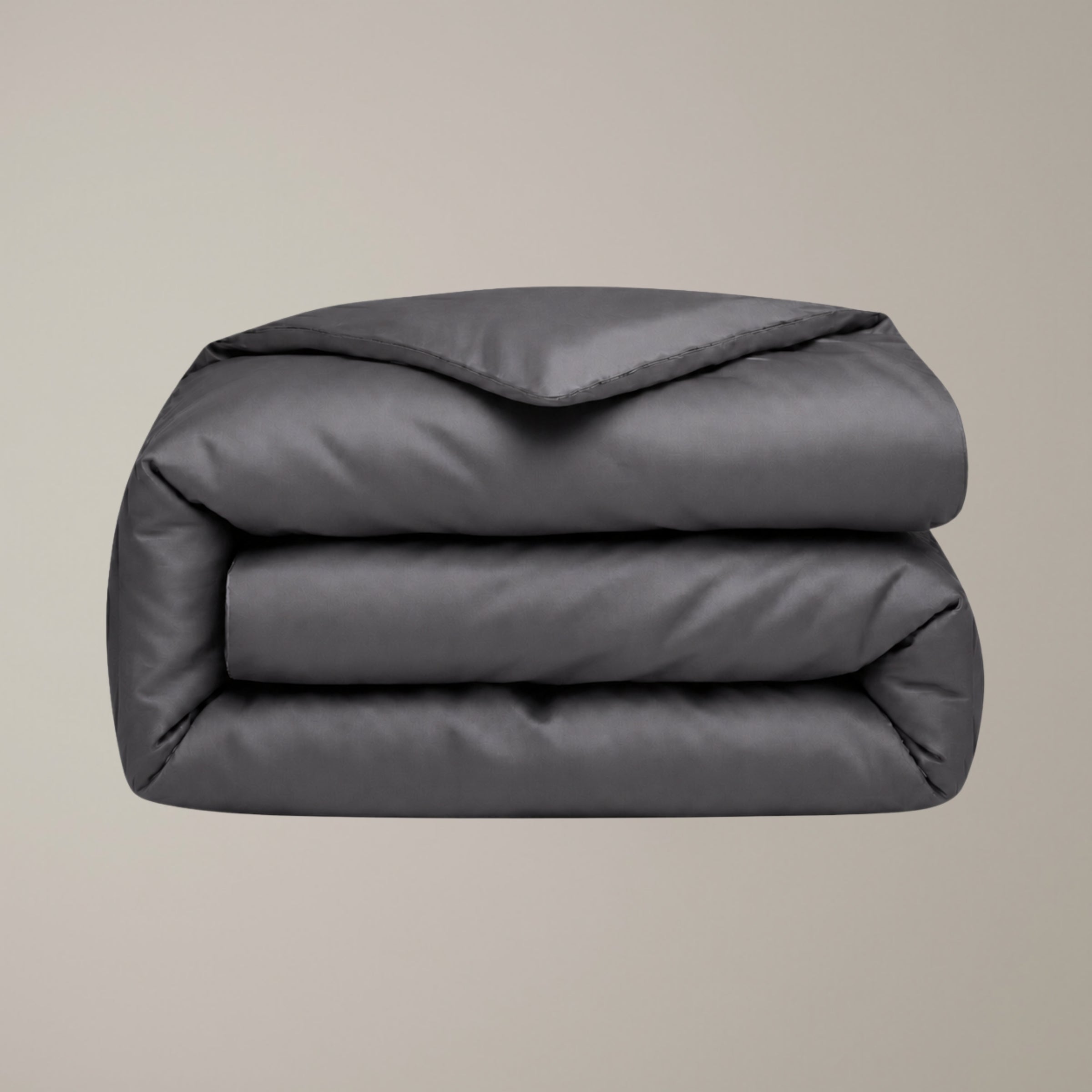 Finole Bettwäsche Set in Granit, gefaltete premium Bettwäsche aus ägyptischer Baumwolle / Egyptian cotton bedding set #Farbe_Granit