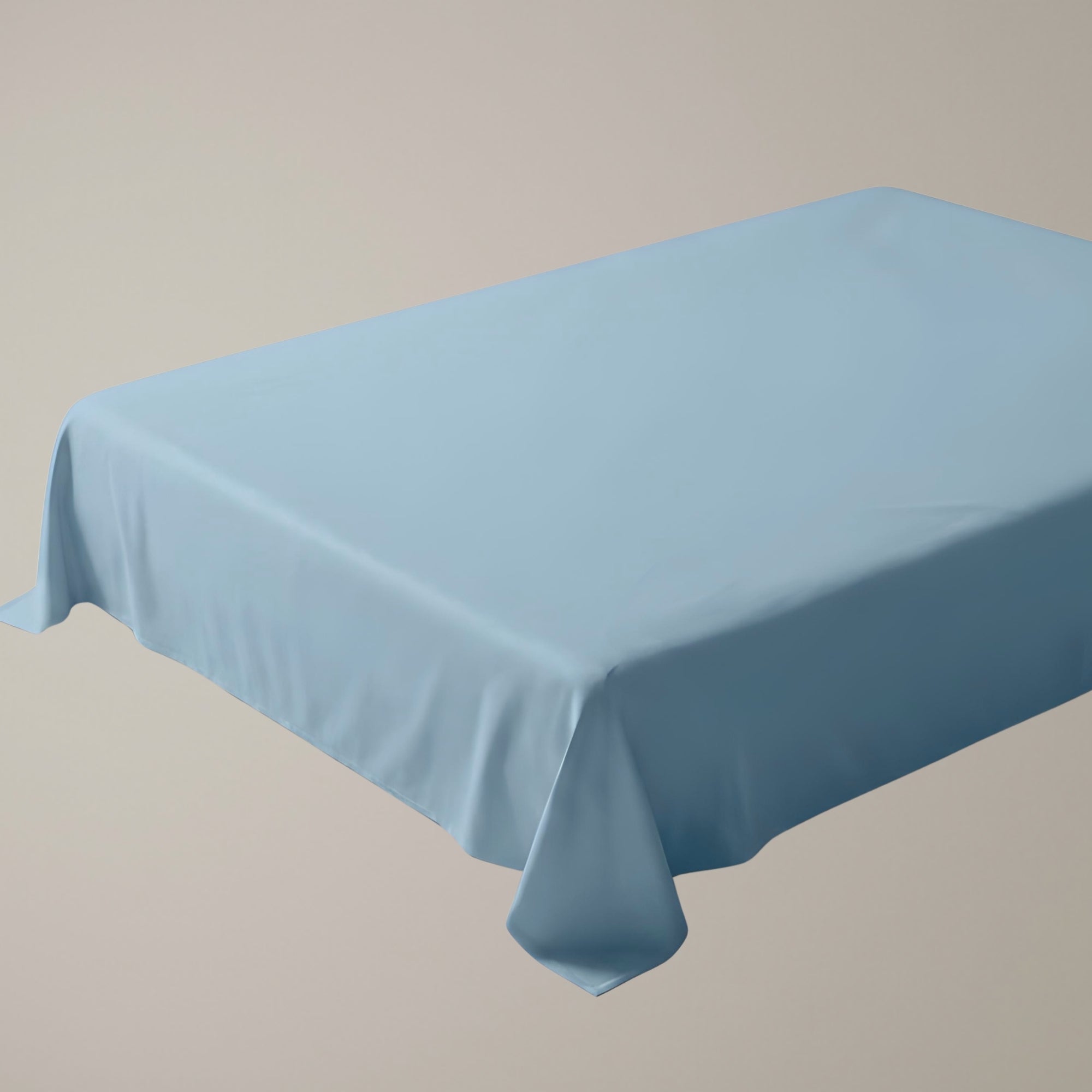 Finole Bettlaken in Atlantic, Bettwäsche auf dem Bett aus ägyptischer Baumwolle / Egyptian cotton bed sheet #Farbe_Atlantic