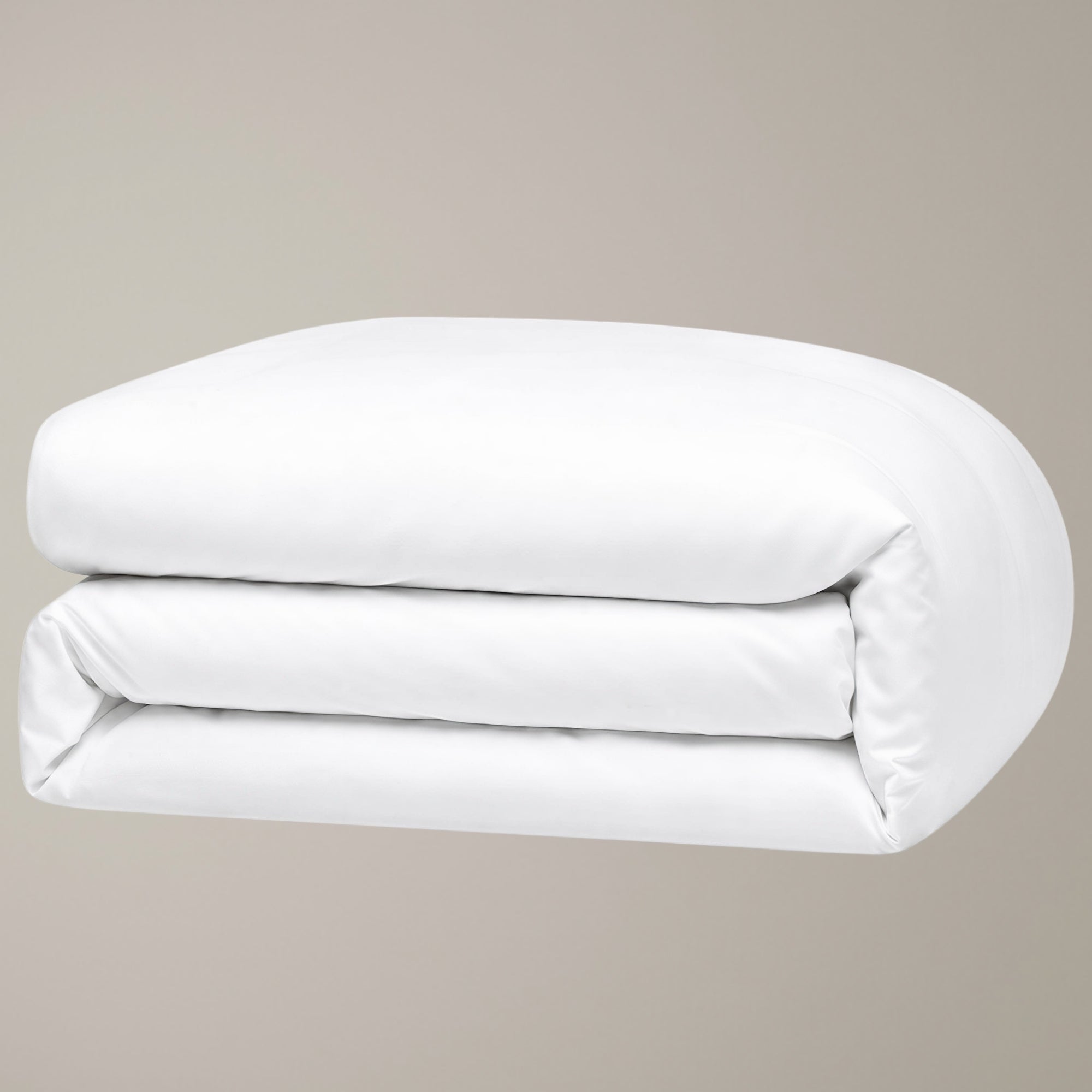 Finole Bettwäsche Set in White, gefaltete premium Perkal Bettwäsche aus ägyptischer Baumwolle / Egyptian cotton Perkal bedding set #Farbe_White