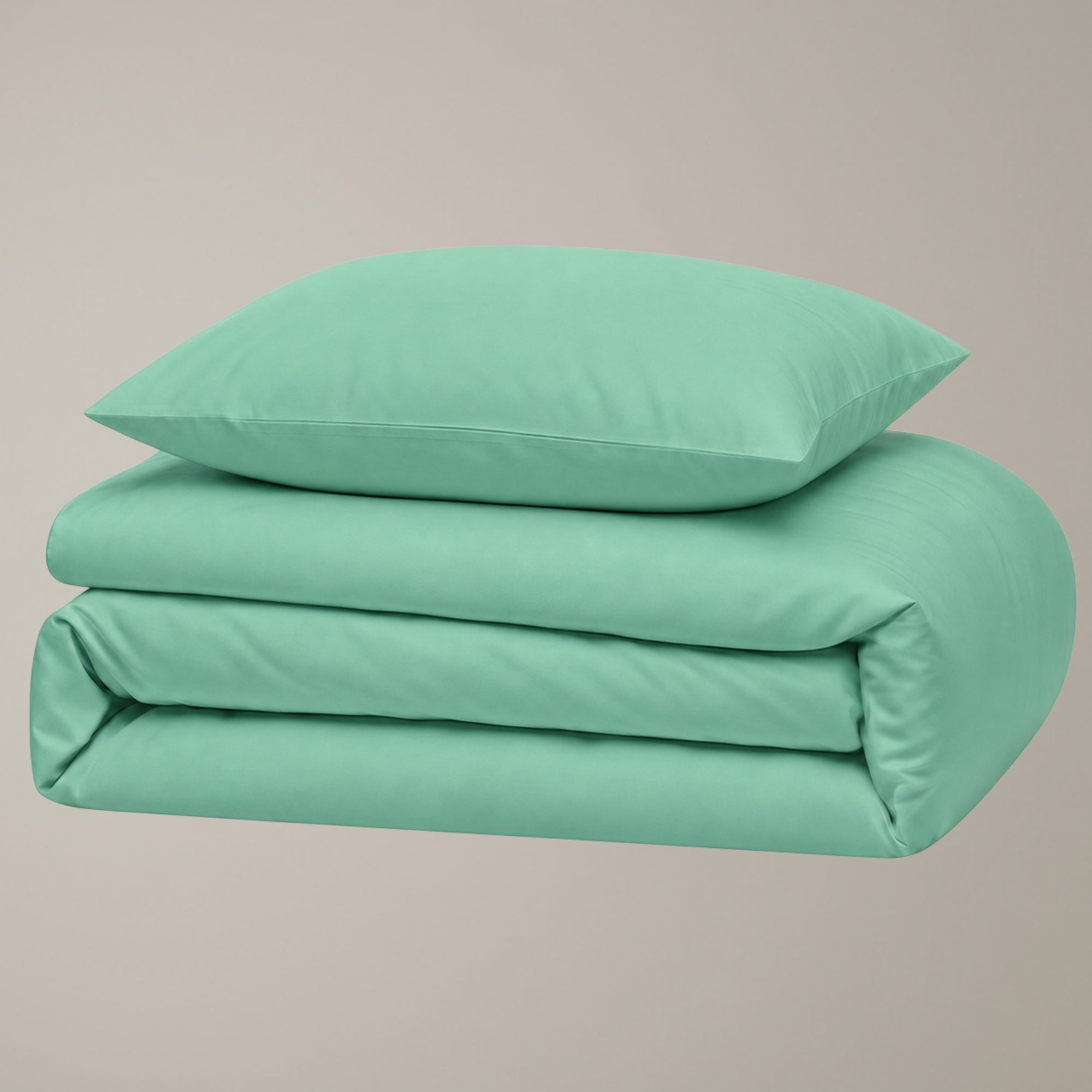Finole Bettwäsche Set in Ocean, gefaltete premium Perkal Bettwäsche aus ägyptischer Baumwolle / Egyptian cotton Perkal bedding set #Farbe_Ocean