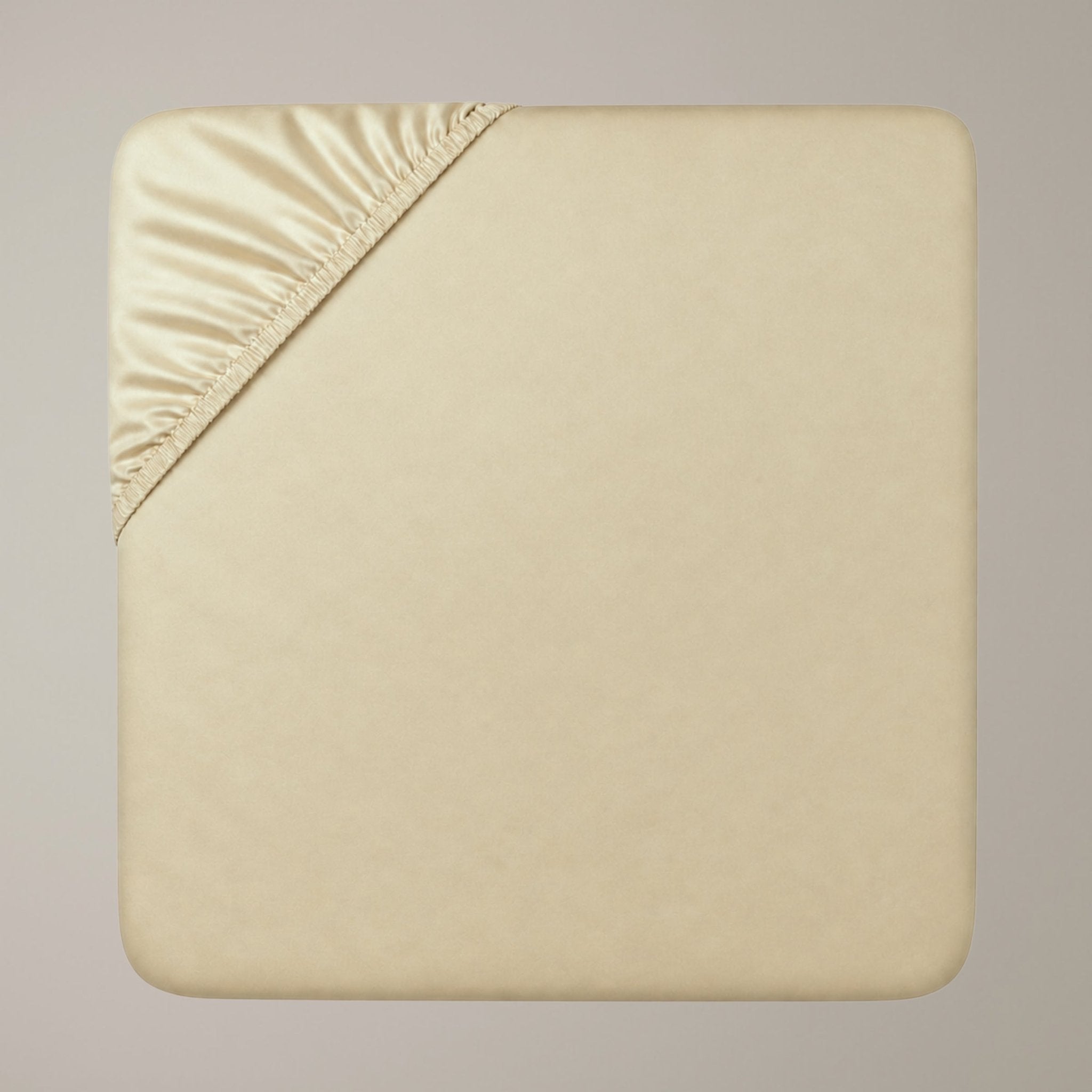Finole Bettlaken in Linen, Spannbettlaken aus ägyptischer Baumwolle / Egyptian cotton fitted sheet #Farbe_Linen