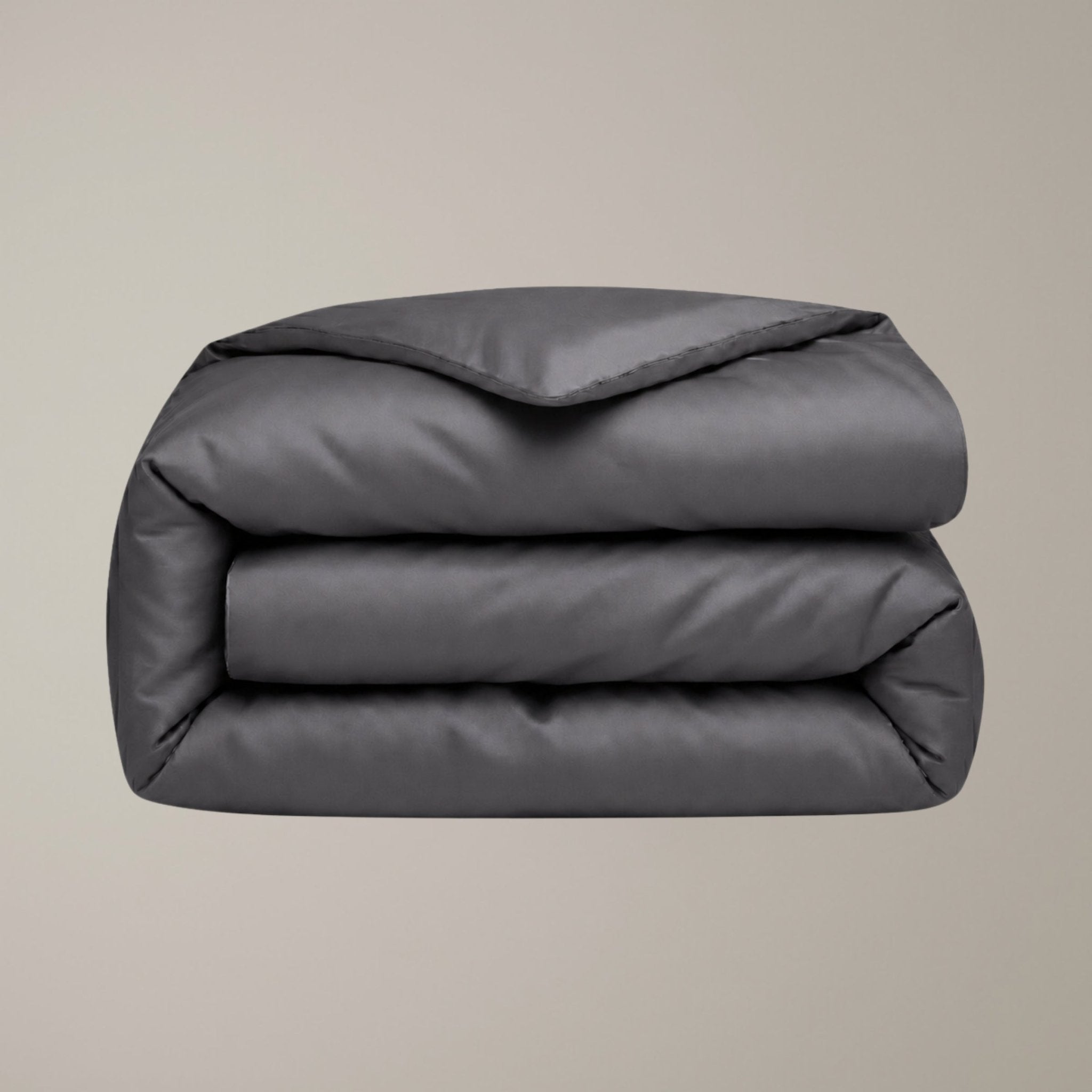 Finole Bettwäsche Set in Granit, gefaltete premium Bettwäsche aus ägyptischer Baumwolle / Egyptian cotton bedding set #Farbe_Granit