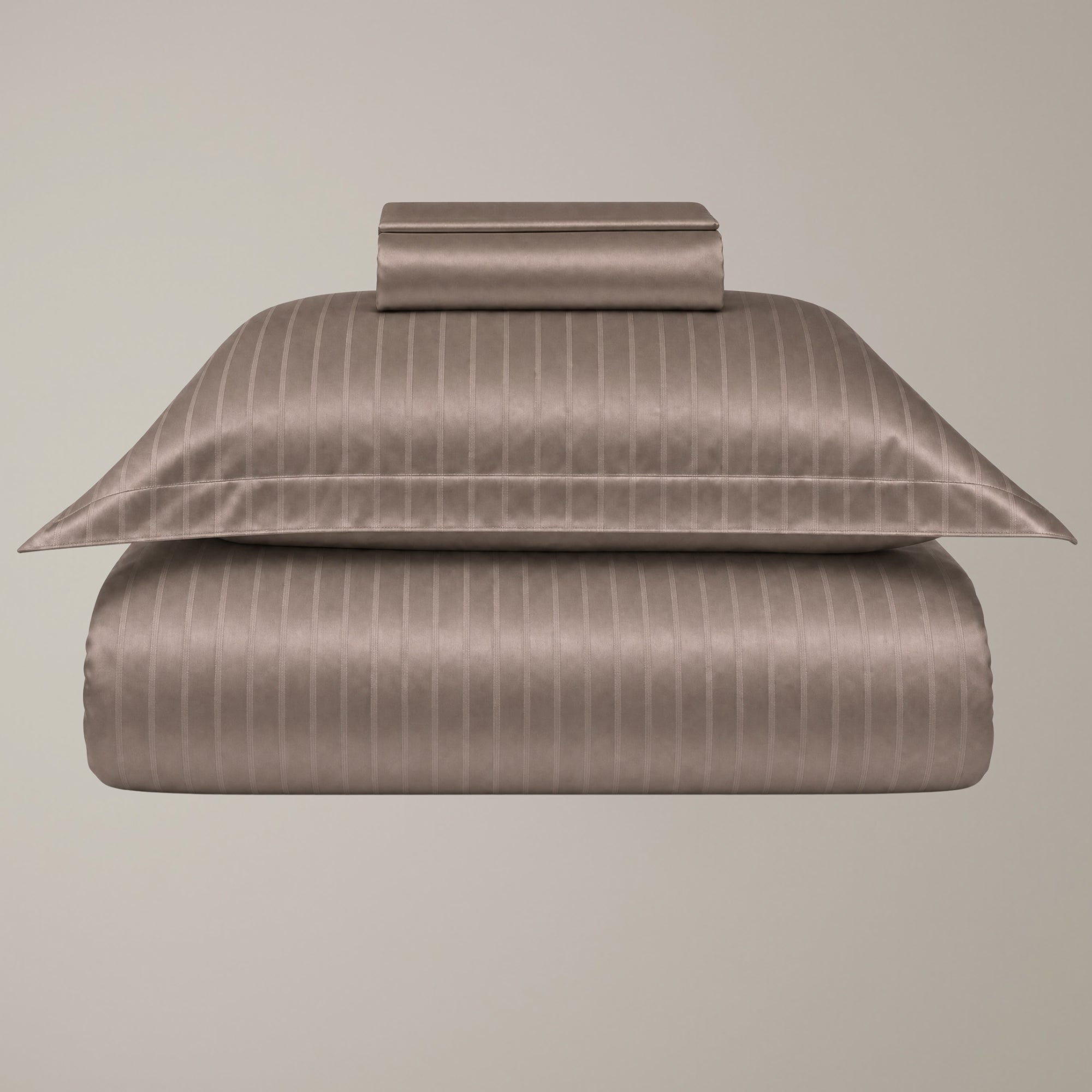 Pinstripes Baumwolle Jacquard Eucalyptus Set