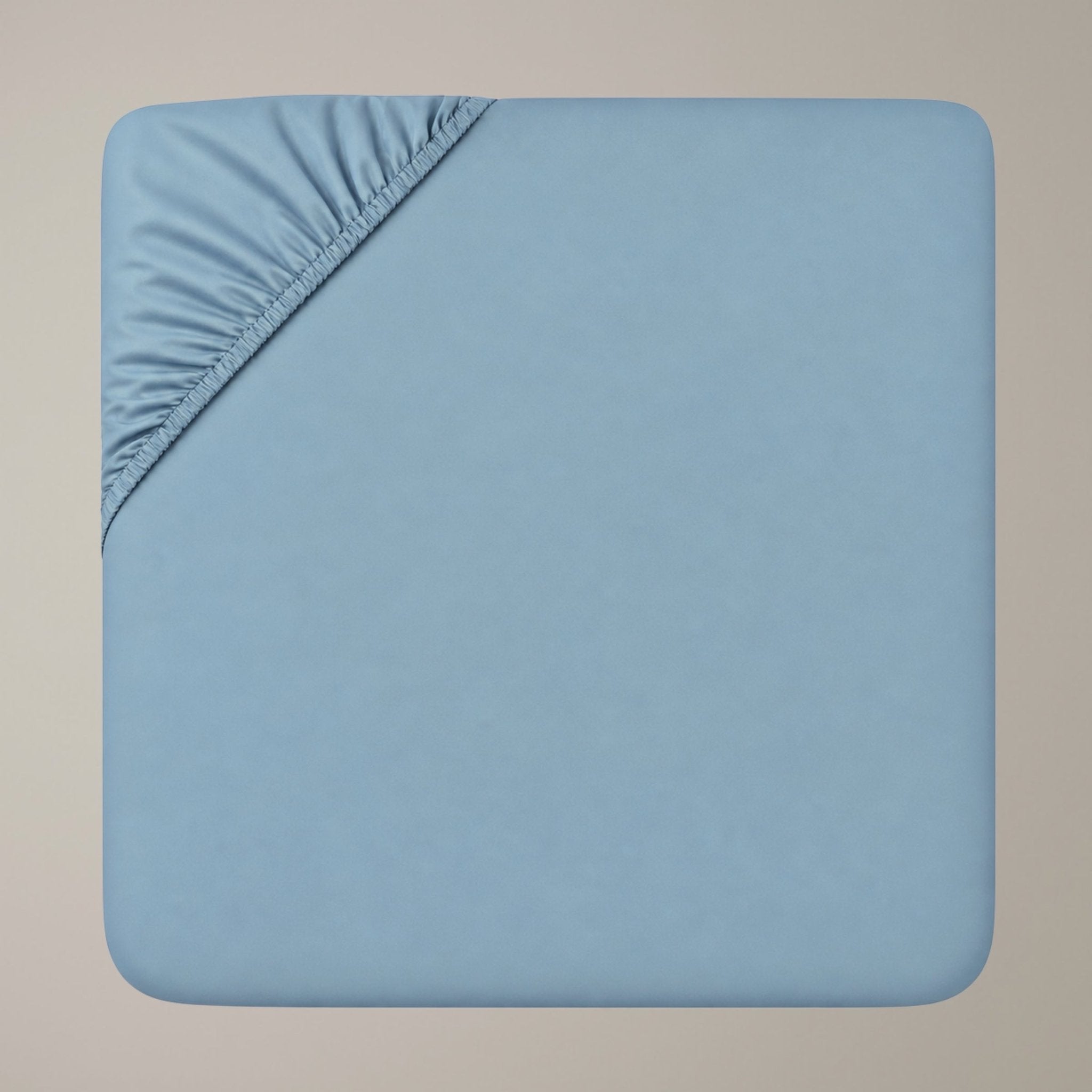 Finole Bettlaken in Atlantic, Spannbettlaken aus ägyptischer Baumwolle / Egyptian cotton fitted sheet #Farbe_Atlantic