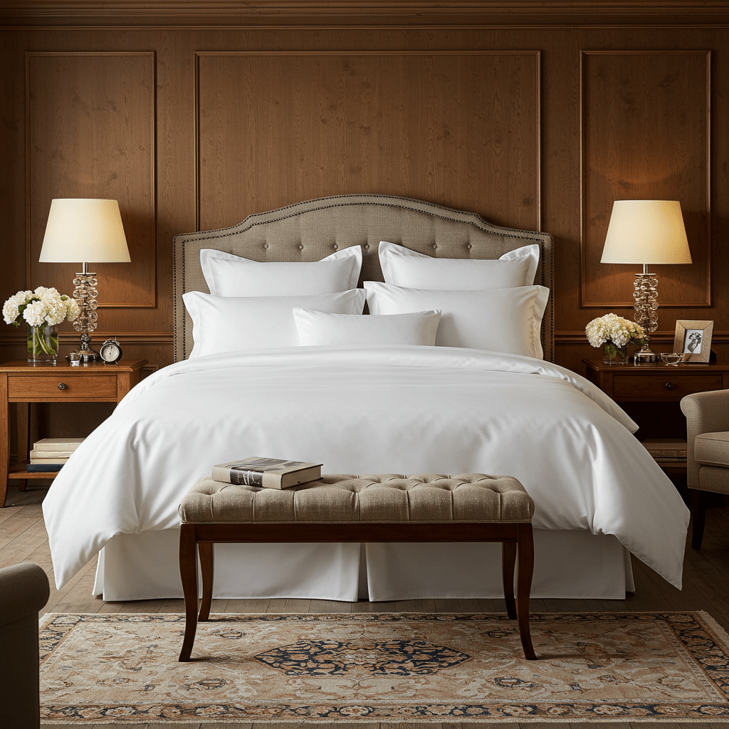 Jansons Direct Ägyptische Baumwolle Bettlaken – 400 Fadenzahl, King Size, Bis 30 Cm Matratzentiefe