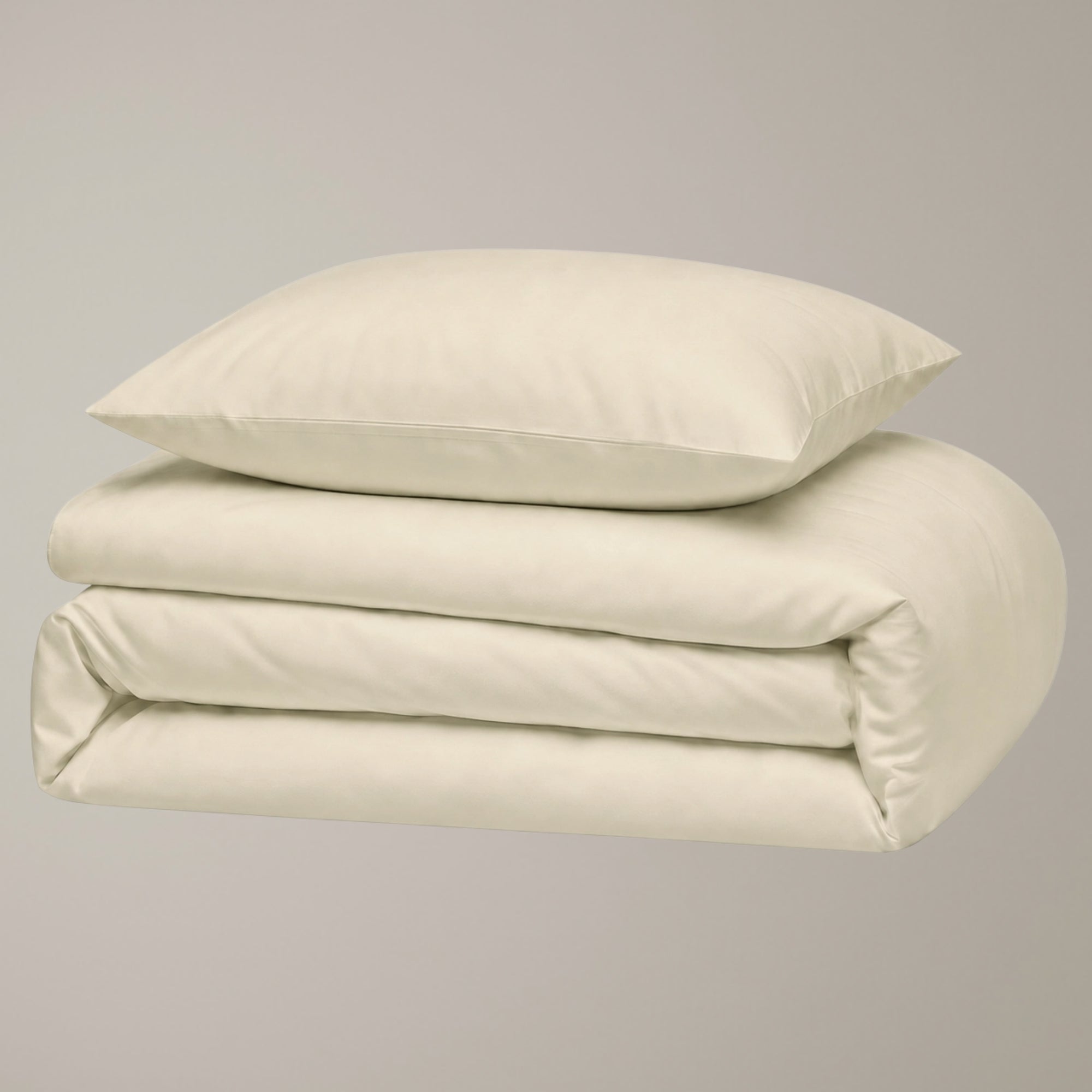 Finole Kissenbezug in Linen, 2er Set Kissenbezüge aus ägyptischer Baumwolle Perkal / Egyptian cotton Perkal pillowcases #Farbe_Linen